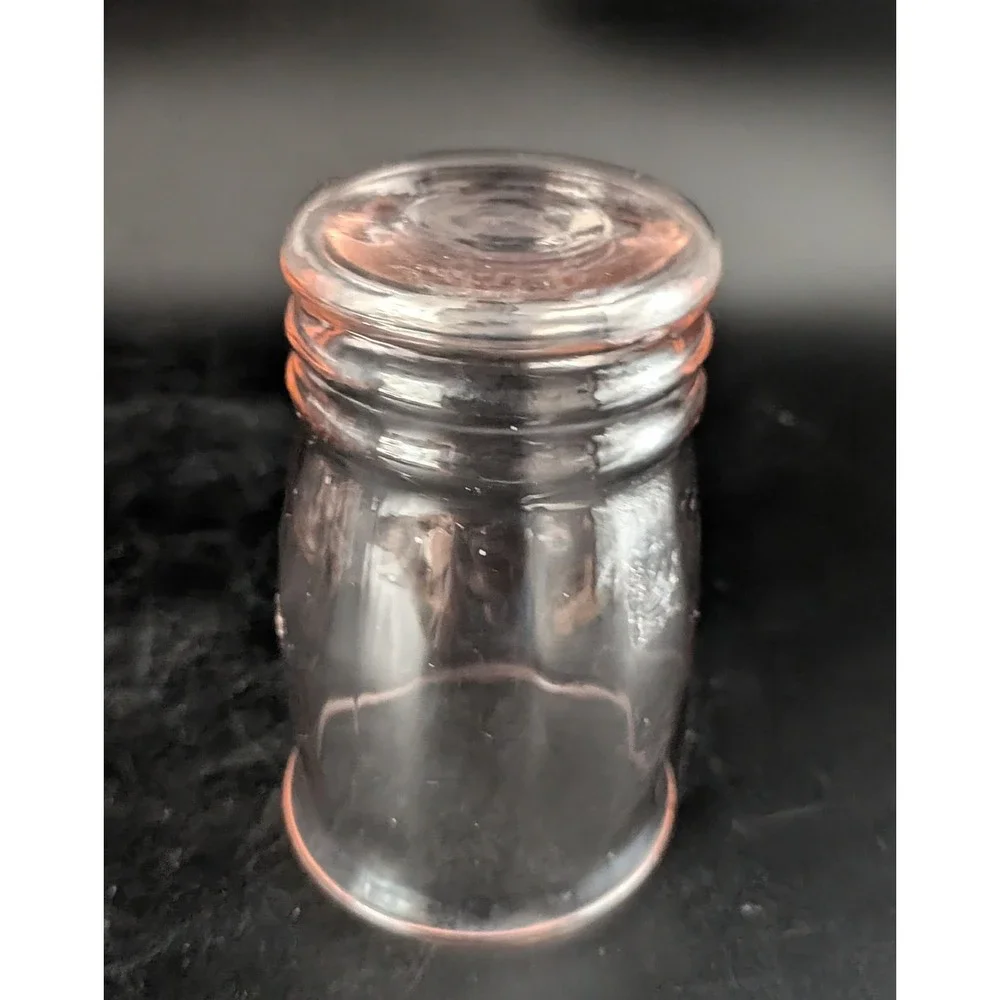 Vintage Macbeth-Evans Pink Depression Juice Glasses Set of 6